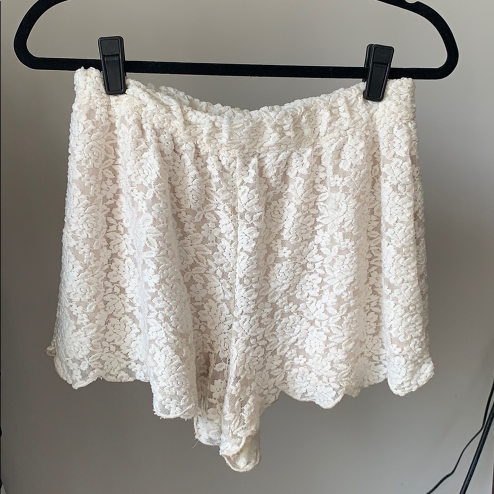 Free People Lace Fully Lined Shorts
